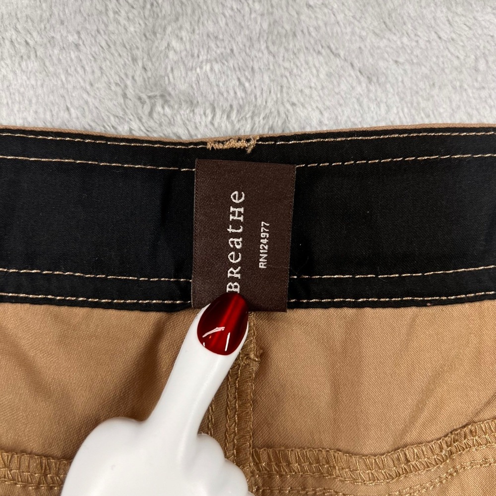 Prana Breathe Zion Cargo Pants Mens Large Lrg x 32L Tan Khaki Hiking Outdoor - Picture 8 of 11